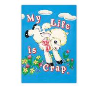 Brainbox Candy Funny A6 Notebook - Magda Archer - 'My Life is Crap' - Pocket Notebook Journal - 96 Blank Pages - Witty Amusing Kitsch - Small Gift Ideas For Him Her Friends