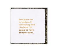 Brainbox Candy - Funny Birthday Card - 'Believe In Something' - Quality Gold Foiled Card - Cheeky Humour Card - For Him Her Friends