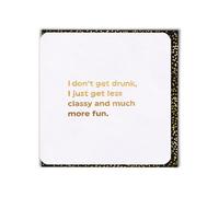 Brainbox Candy - Funny Birthday Card - 'Don't Get Drunk' - Quality Gold Foiled Card - Cheeky Humour Card - For Him Her Friends