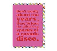 Brainbox Candy - Funny Birthday Card - 'Don't Worry About The Years' - Hilarious Cards For Him Her - Cheeky Birthday Humour - Amusing Novelty Cards For Friends Mates - Cute A6 Size - Blank Inside