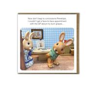 Brainbox Candy - Funny Birthday Card - Forest_Fr1ends - 'Face To Face' - Cheeky Greeting Card Humour - Fun Novelty Card - For Him Her Men Women Friends Partner
