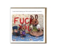 Brainbox Candy - Funny Birthday Card - Forest_Fr1ends - 'First Words' - Cheeky Greeting Card Humour - Fun Novelty Card - For Him Her Men Women Friends Partner