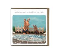 Brainbox Candy - Funny Birthday Card - Forest_Fr1ends - 'Never Trust A Fart' - Cheeky Greeting Card Humour - Fun Novelty Card - For Him Her Men Women Friends Partner