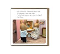 Brainbox Candy - Funny Birthday Card - Forest_Fr1ends - 'When I Look In The Mirror' - Cheeky Greeting Card Humour - Fun Novelty Card - For Him Her Men Women Friends Partner