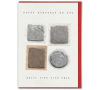 Brainbox Candy - Funny Birthday Card - Hayden Kays - 'Four Teas' - Witty Amusing Artistic Humour - For Him Her Men Women Friends Partner