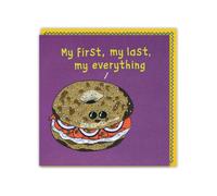 Brainbox Candy - Funny Birthday Card - Lucy Sparrow - Sew Your Soul - 'My Everything' - Cute Embossed Design - Humour Greeting Card - For Him Her Men Women Friends Partner