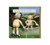 Brainbox Candy - Funny Birthday Card - Nudinits - ‘Balls Were Out’ - Cheeky Greeting Card Humour - Fun Knitted Novelty - For Him Her Men Women Friends Partner