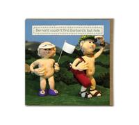 Brainbox Candy - Funny Birthday Card - Nudinits - ‘Barbara's Last Whole’ - Cheeky Greeting Card Humour - Fun Knitted Novelty - For Him Her Men Women Friends Partner
