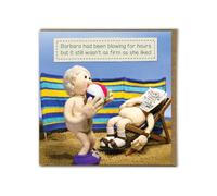 Brainbox Candy - Funny Birthday Card - Nudinits - ‘Blowing For Hours’ - Cheeky Greeting Card Humour - Fun Knitted Novelty - For Him Her Men Women Friends Partner
