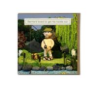 Brainbox Candy - Funny Birthday Card - Nudinits - ‘Tackle Out’ - Cheeky Greeting Card Humour - Fun Knitted Novelty - For Him Her Men Women Friends Partner