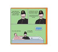 Brainbox Candy - Funny Birthday Card - 'Open Window' - Otherwhats - Hilarious Illustration Cartoonist - Silly Cheeky Cards For Him Her Men Women Friends Mates