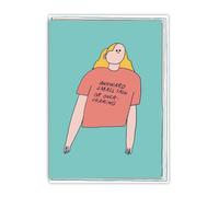 Brainbox Candy - Funny Birthday Card - 'Oversharing' - Cute Quirky Illustration - Witty Amusing Birthday Humour - For Him Her Men Women Friends Partner