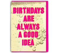 Brainbox Candy - Funny Birthday Card - Real Hackney Dave - 'Birthdays Are Always A Good Idea' - Witty Amusing Artistic Humour - For Him Her Men Women Friends Partner