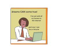 Brainbox Candy - Funny Birthday Card - 'Sold My Bones' - Otherwhats - Hilarious Illustration Cartoonist - Silly Cheeky Cards For Him Her Men Women Friends Mates