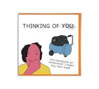 Brainbox Candy - Funny Birthday Card - 'Thinking of You Maxopump' - Otherwhats - Hilarious Illustration - Amusing Cartoon Humour - Surreal Cartoonist - Cheeky Cards For Men Women Friends Mates