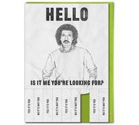 Brainbox Candy - Funny Birthday Card - With Tearable Strips - 'Hello Is It Me' - Hilarious Cards For Him Her - Cheeky Birthday Humour - Amusing Novelty Cards For Friends Mates - Blank Inside