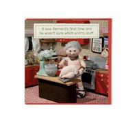 Brainbox Candy - Funny Christmas Card - Nudinits - ‘Bernard Stuffing’ - Cheeky Festive Xmas Humour - Fun Knitted Novelty - For Him Her Men Women Friends Partner
