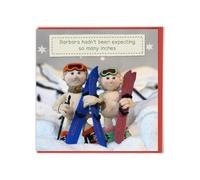 Brainbox Candy - Funny Christmas Card - Nudinits - ‘So Many Inches’ - Cheeky Festive Xmas Humour - Fun Knitted Novelty - For Him Her Men Women Friends Partner