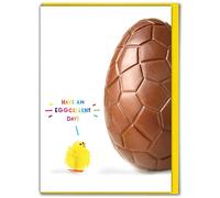 Brainbox Candy - Funny Easter Cards - 'Have An Eggcellent Day' - Easter Chick - Happy Easter - Cute Easter Cards For Him Her Kids Children Friends Family