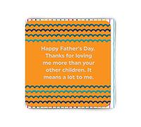 Brainbox Candy - Funny Embossed Father's Day Card - 'Loving Me' - Hilarious Relatable Humour - Cheeky Fathers Day Cards For Dad From Son Daughter