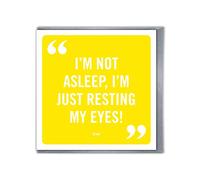 Brainbox Candy - Funny Father's Day Card - 'I'm Not Asleep I'm Just Resting My Eyes' - Hilarious Dad Joke Quote Humour - Cheeky Novelty Card From Son Daughter Kids