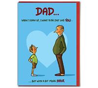 Brainbox Candy - Funny Father's Day Card - 'When I Grow Up' - Hilariously Funny Cards - Cheeky Fathers Day Cards For Dad From Son