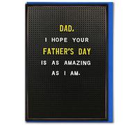 Brainbox Candy - Funny Father's Day Cards - Amazing As I Am Fathers Day Ideas