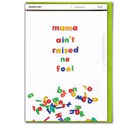 Brainbox Candy Funny Mother's Day Card | Birthday Cards Mum | Cheeky Humorous Joke | 'Mama Ain't Raised No Fool