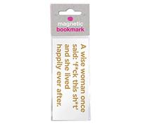 Brainbox Candy - Funny Rude 'A Wise Woman' Magnetic Bookmark - Perfect Birthday Gift for Him Her - Friends Book Lovers - Bookworms - Stocking Fillers