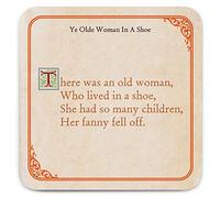 Brainbox Candy - Funny Rude 'Woman In Shoe Coaster' - Small Gift Ideas For Him Her - Friends Birthday - Housewarming Present - New Home Gift - Funny Gifts For Women Men
