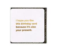 Brainbox Candy - Funny Silly Joke Birthday Cards - 'Card Also Present' - Perfect For Best Friends Him Her Boyfriend Girlfriend Partner Sister Brother Mother Father