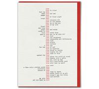 Brainbox Candy - Funny Valentine's Card - Hayden Kays - 'Love Type' - Witty Amusing Artistic Humour - For Him Her Men Women Friends Partner