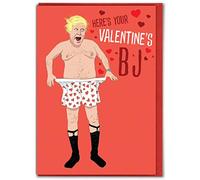Brainbox Candy - Funny Valentines Cards - 'Boris Valentine's BJ' - Rude Cheeky Hilarious Valentine's Day Cards For Him Her Boyfriend Girlfriend Husband Wife Partner