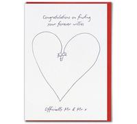 Brainbox Candy - Funny Wedding Card - 'Mr & Mr Forever Willies' - Hilarious Cards For Couple - Cheeky Humour Gay Wedding Cards - For Men Friends Mates