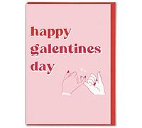Brainbox Candy - Galentine's Day Card - 'Pinkies' - Card For Her Girl Best Friend