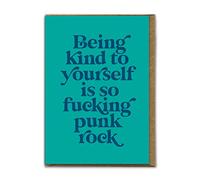 Brainbox Candy - Namaste - 'Be Kind To Yoursel'f Card- Funny A6 - Birthday Card - Perfect For Friends Men Women Boy Girlfriend Partner