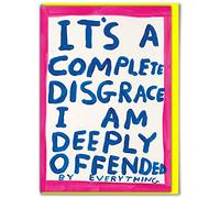 Brainbox Candy Official David Shrigley - Funny Birthday Card - 'Complete Disgrace' - Alternative Card Humour - For Him Her Men Women - Joke Cards For Friends Partner - Sold