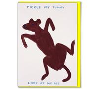Brainbox Candy Official David Shrigley - Funny Birthday Cards Humorous Happy Birthday ‘Tickle My Tummy’ Perfect For Best Friends Mates Him- Sold Exclusively