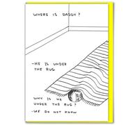 Brainbox Candy Official David Shrigley - Funny Birthday Cards Humorous Happy Birthday ‘Where Is Daddy Fathers Day’ Perfect For Best Friends Mates Him- Sold Exclusively