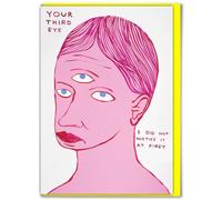 Brainbox Candy Official David Shrigley - Funny Birthday Cards Humorous Happy Birthday ‘Your Third Eye’ Perfect For Best Friends Mates Him- Sold Exclusively