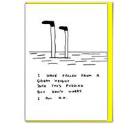 Brainbox Candy Official David Shrigley - Funny Happy Birthday Card - 'Pudding' - Perfect For Friends Mates Him Her Boyfriend Girlfriend Partner - Sold