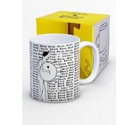Brainbox Candy Official David Shrigley - Funny Mug for Adults - 'Bang Bang Bang' - Novelty Boxed Mug - Birthday Christmas - Gift Ideas for Him Her Men Women Friends - Quality 10oz Stoneware Mug
