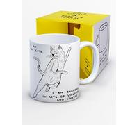 Brainbox Candy Official David Shrigley - Funny Mug for Adults - 'I Am Not Cute' - Novelty Boxed Mug - Birthday Christmas - Gift Ideas for Him Her Men Women Friends - Quality 10oz Stoneware Mug