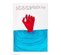 Brainbox Candy Official David Shrigley Postcard - 'Drowning In Nonsense' - Funny Postcards - David Shrigley Art - A6 Print - Artistic Postcard