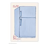Brainbox Candy Official David Shrigley Postcard - 'If You Need Me' - Funny Postcards - David Shrigley Art - A6 Print - Artistic Postcard
