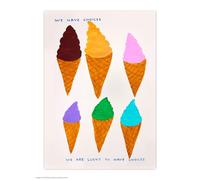 Brainbox Candy Official David Shrigley Postcard - 'We Have Choices' - Funny Postcards - David Shrigley Art - A6 Print - Artistic Postcard
