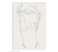 Brainbox Candy Official Hayden Kays Postcard ‘Rainbow Top’ - Rude Postcards - Hayden Kays Art - A6 Print - Artistic Postcard