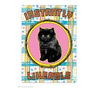 Brainbox Candy Official Magda Archer Postcard - ‘Instantly Likeable’ - Funny Postcards - Magda Archer Art - A6 Print - Artistic Postcard