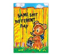 Brainbox Candy Rude A6 Notebook - Magda Archer - 'Same Shit Different Day' - Pocket Notebook Journal - 96 Blank Pages - Funny Amusing Kitsch - Small Gift Ideas For Him Her Friends
