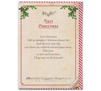 Brainbox Candy - Rude Christmas Card - 'Last Christmas' - Cheeky Xmas Songs | Carols - Funny Festive Seasonal Humour Cards - For Him Her Men Woman Friends - Merry Christmas